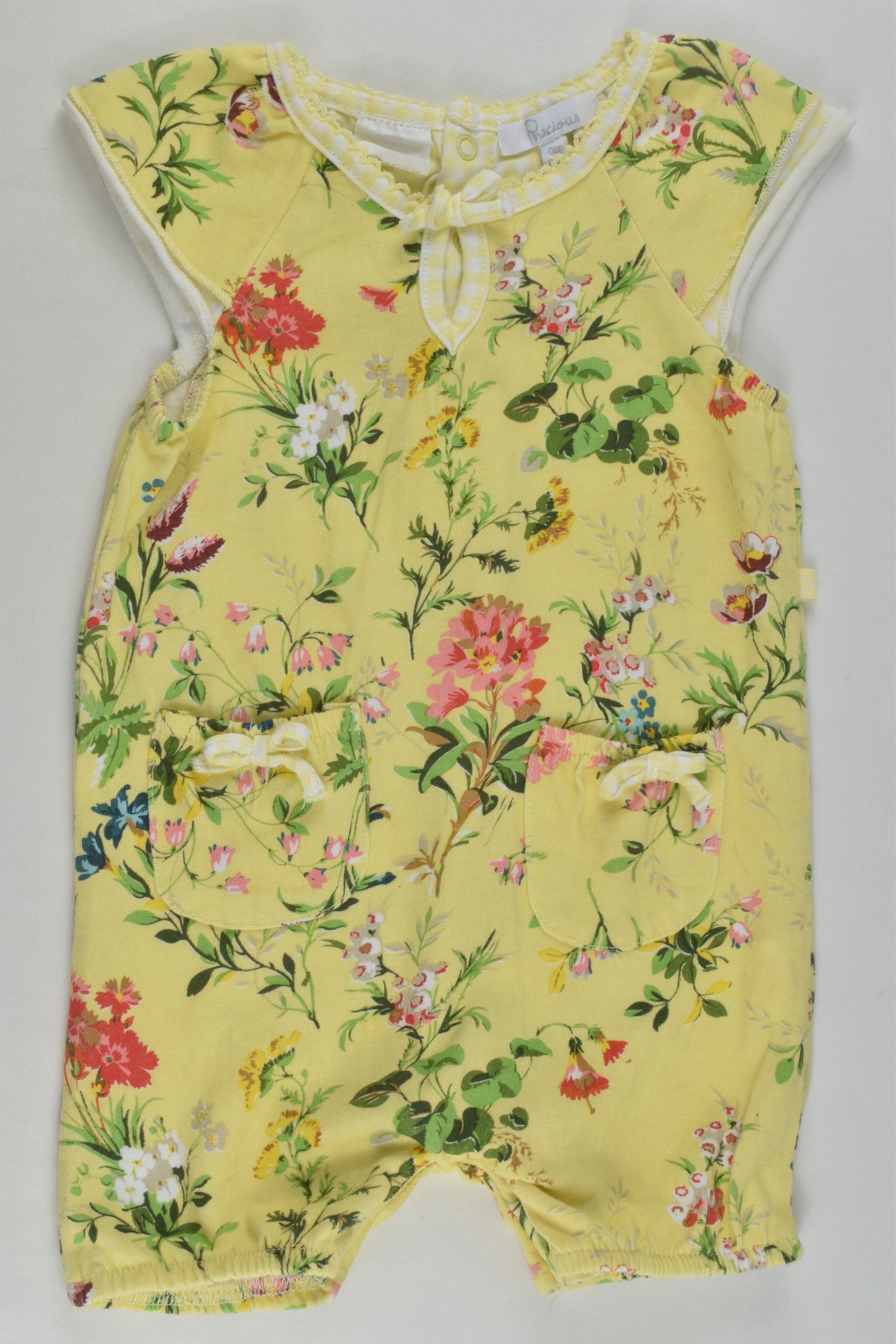 Precious Size 000 Short Floral Romper
