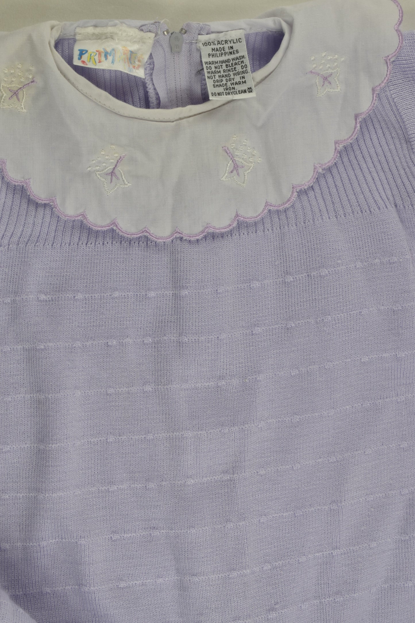 Primaries Size 00 Collared Knit Romper