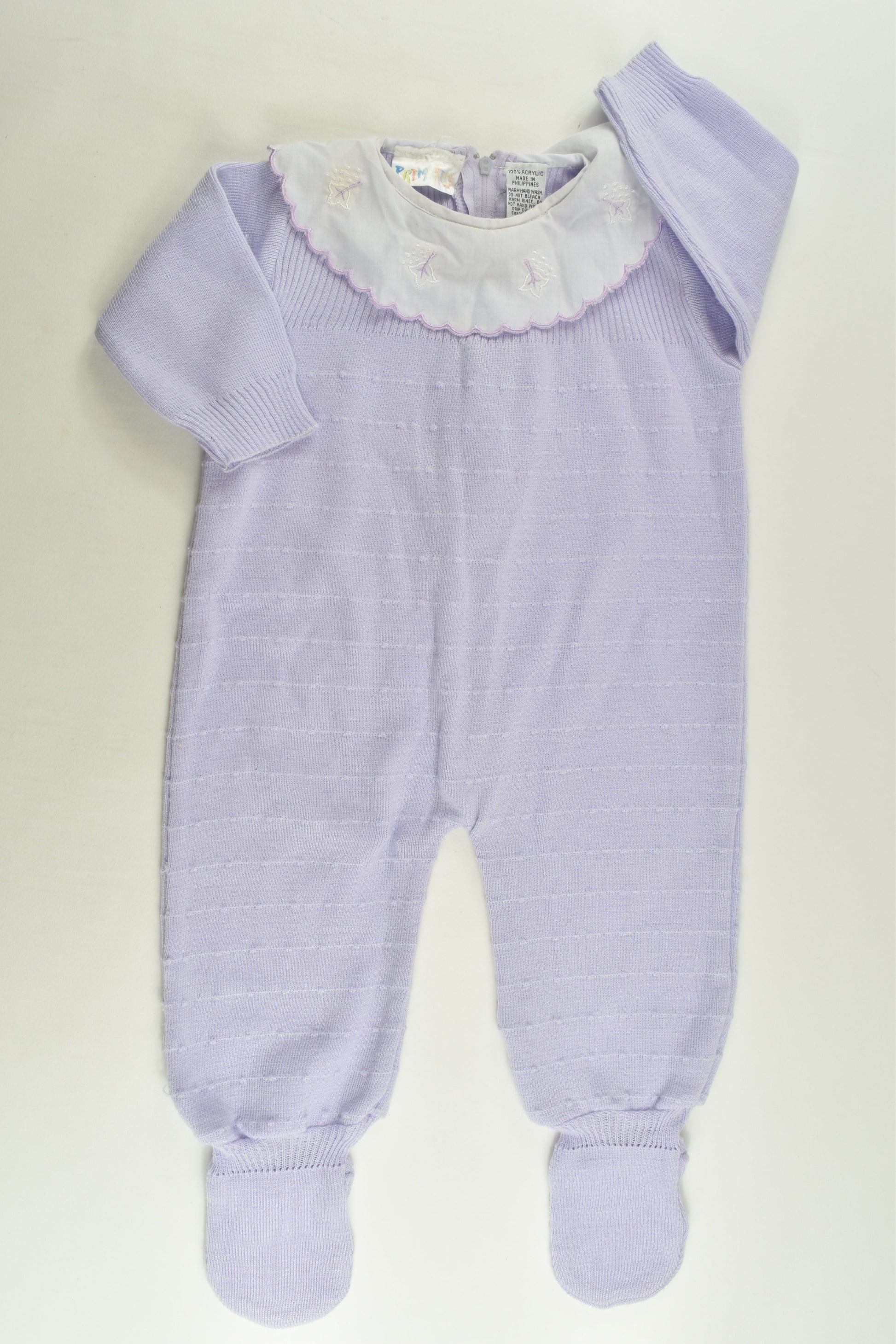 Primaries Size 00 Collared Knit Romper