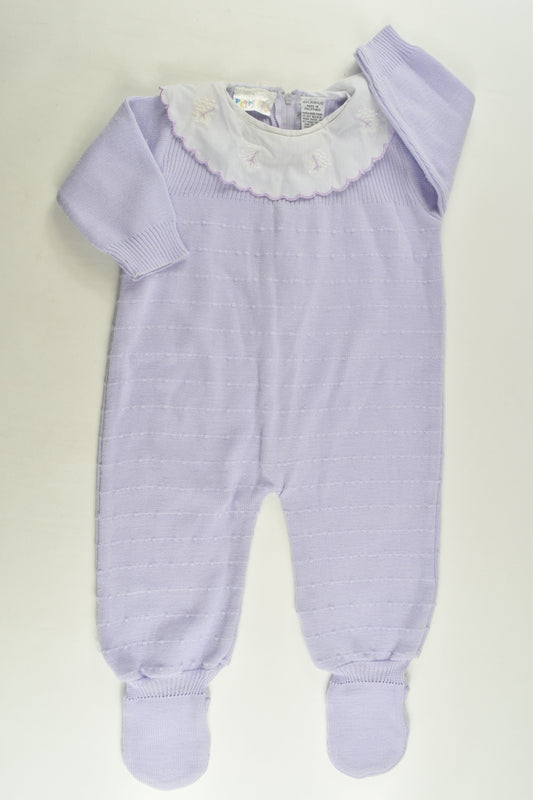 Primaries Size 00 Collared Knit Romper