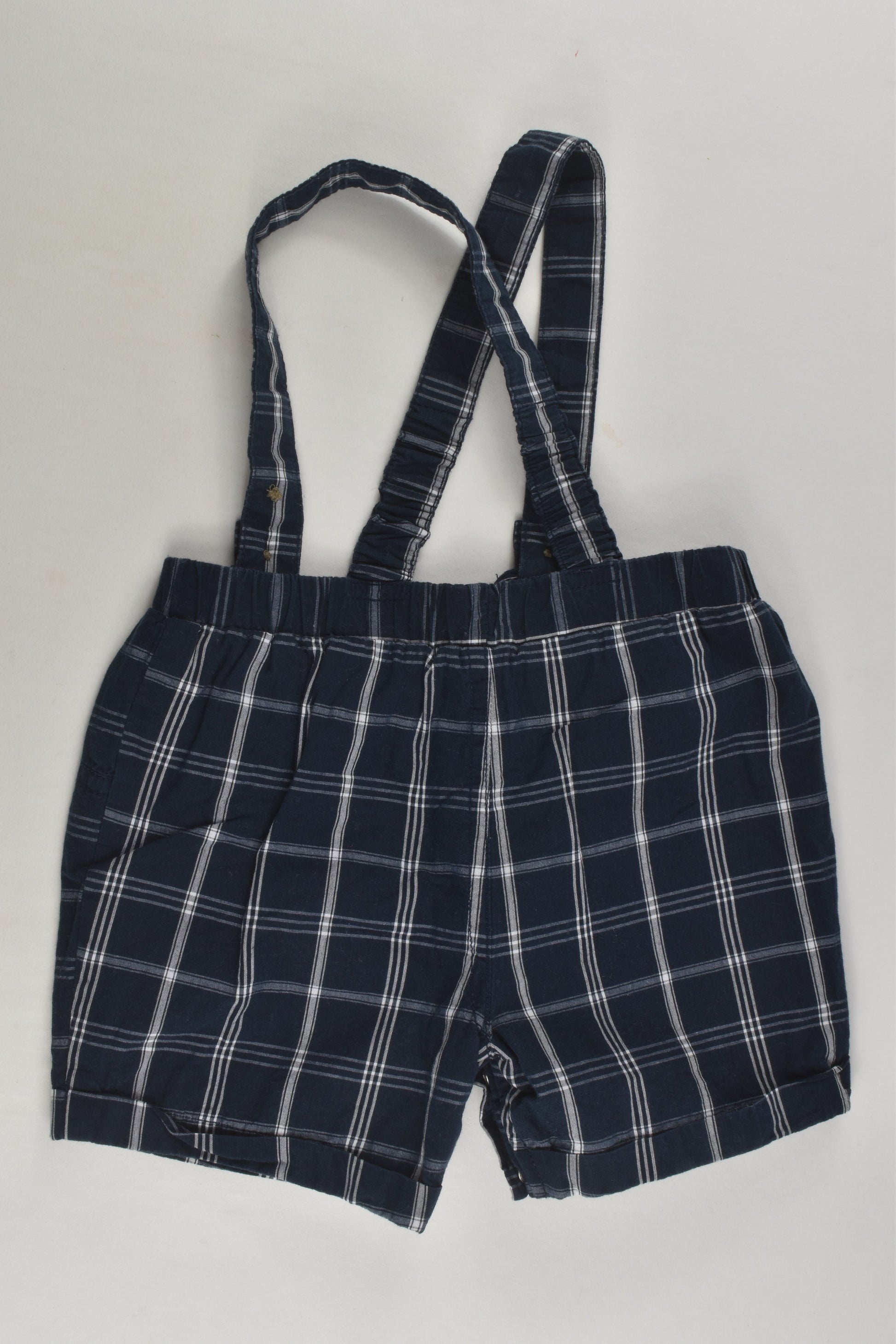 Primark Size 0 (80 cm) Checked Lined Suspender Shorts