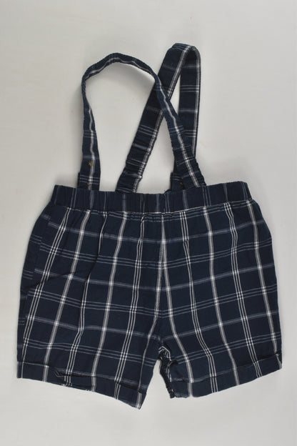 Primark Size 0 (80 cm) Checked Lined Suspender Shorts