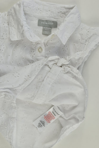 Primark Size 2 (92 cm) Lined Lace Tie-Front Shirt