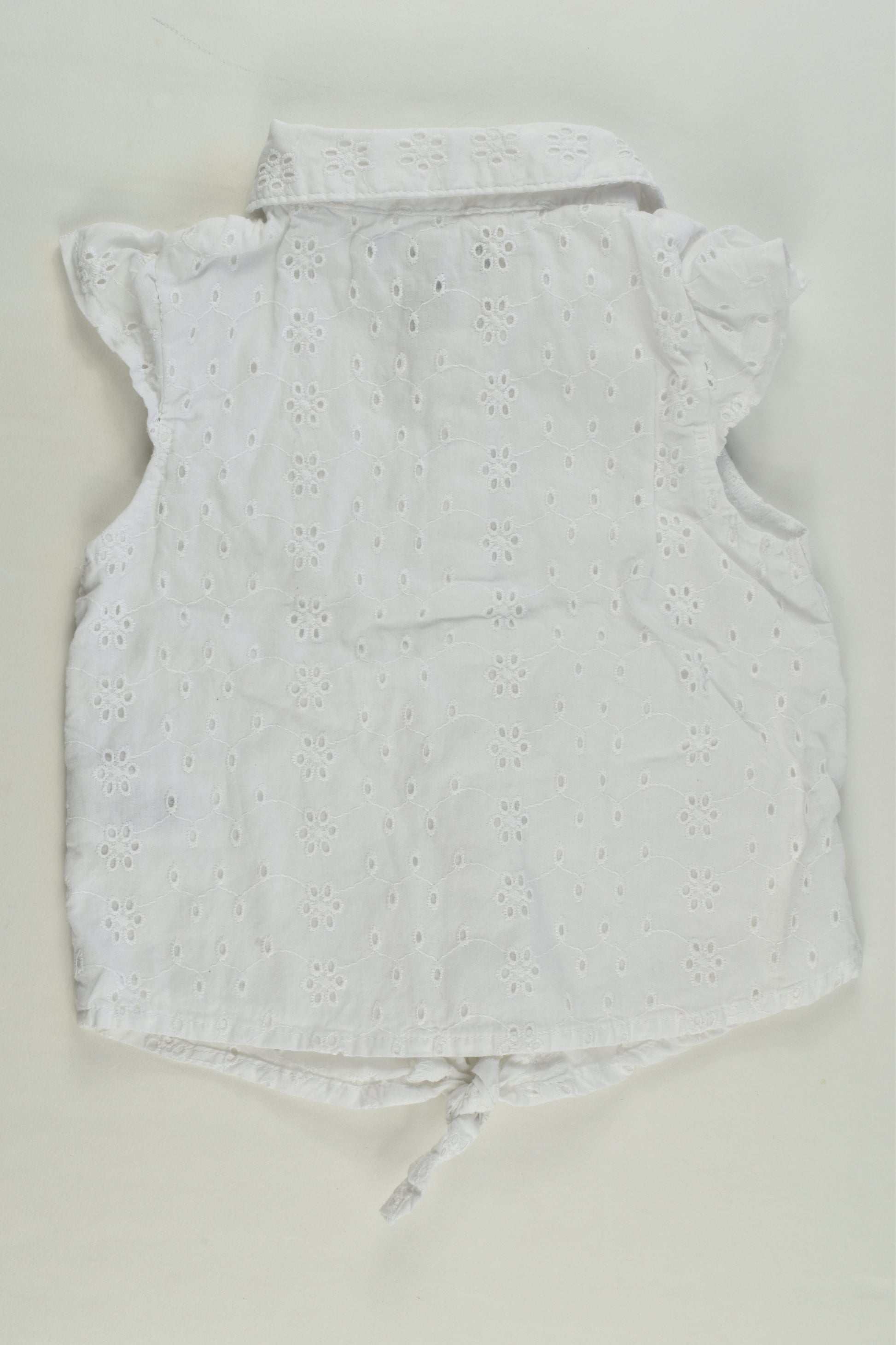 Primark Size 2 (92 cm) Lined Lace Tie-Front Shirt