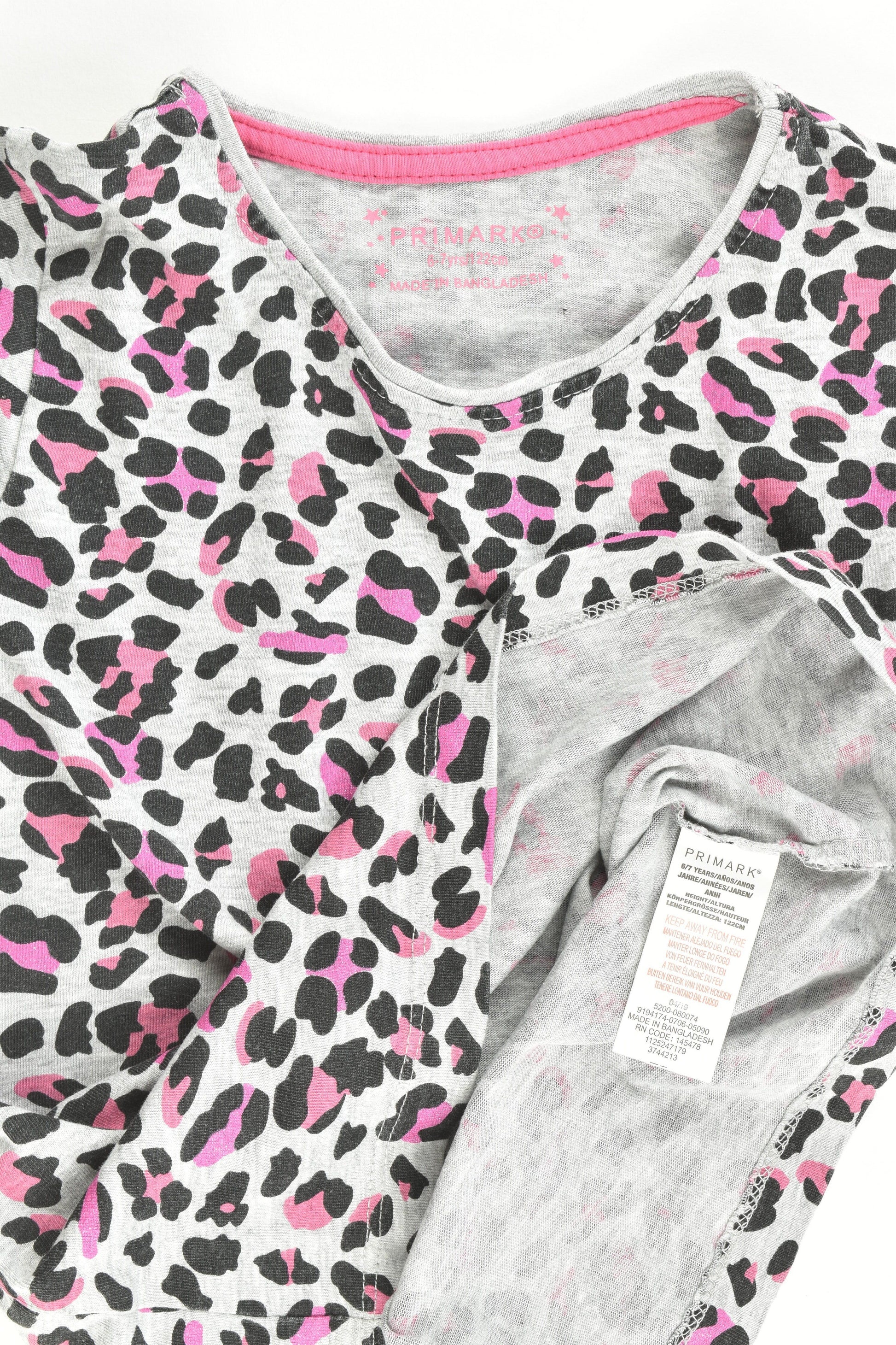 Primark Size 6-7 (122 cm) Leopard T-shirt