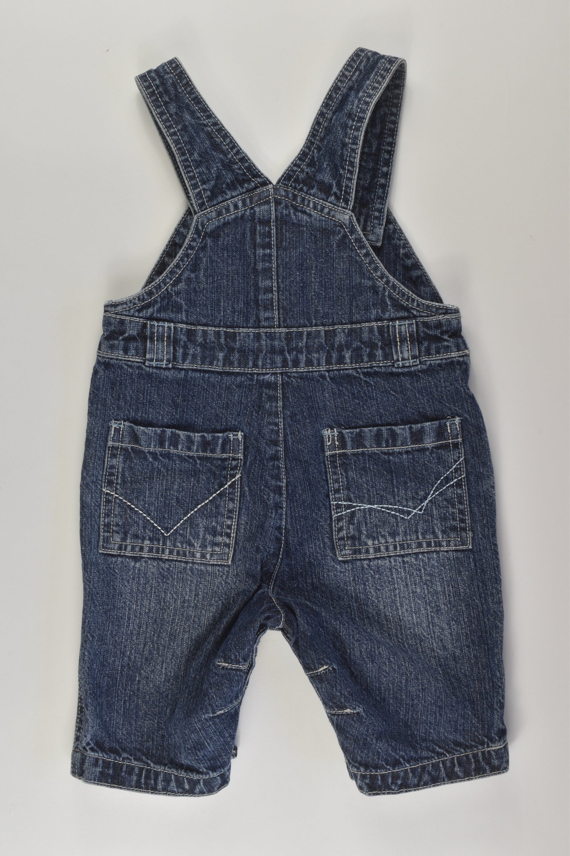 Puddle Ducklings Size 000 Dog Denim Overalls