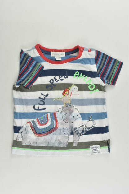 Pumpkin Patch Size 0 (6-12 months) 'Full Speed Ahead' Mammoth T-shirt