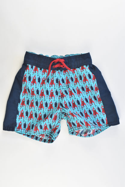 Pumpkin Patch Size 0 (6-12 months) Rockets Board Shorts