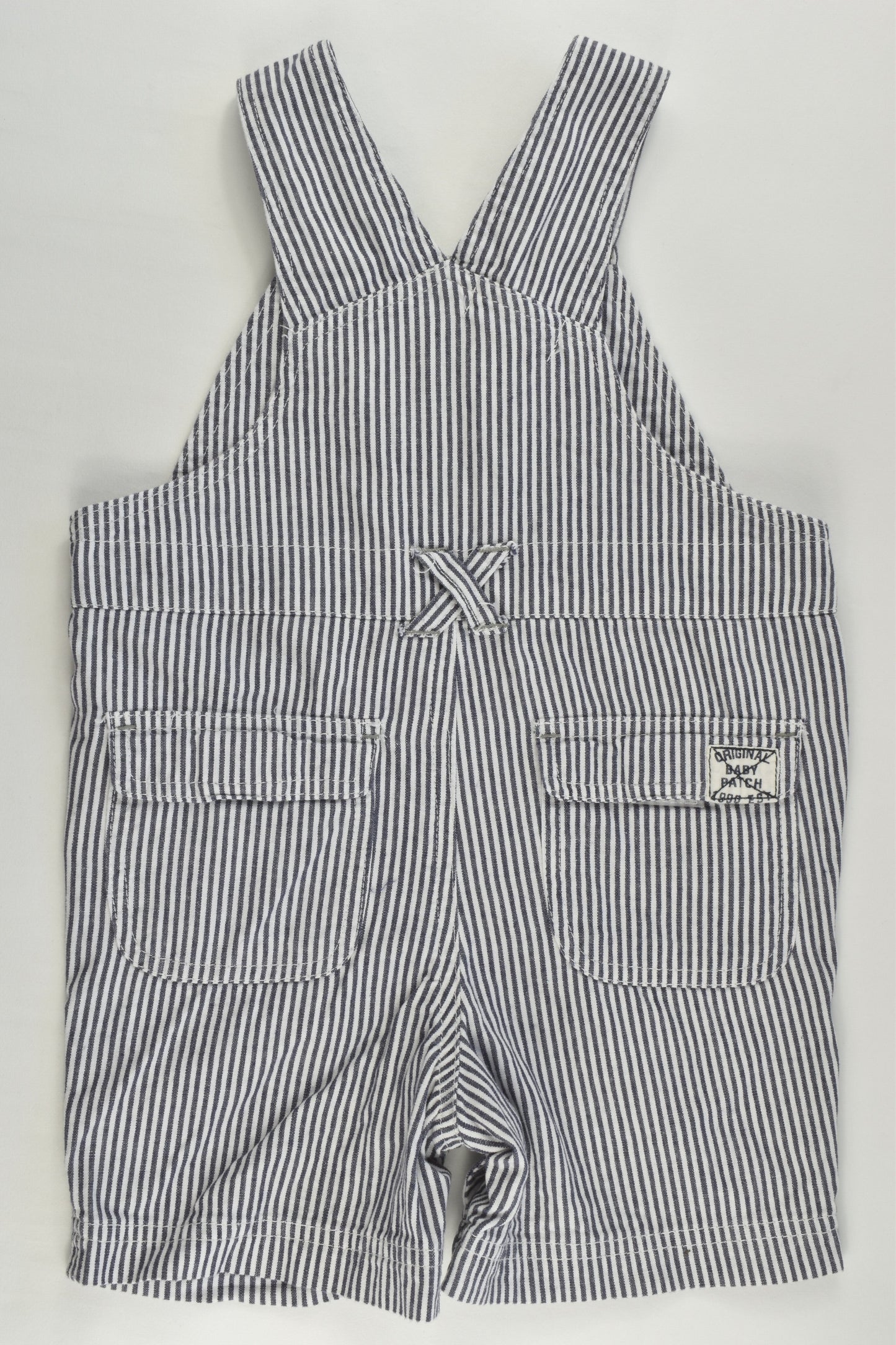 Pumpkin Patch Size 0 (6-12 months) Striped Short Overalls