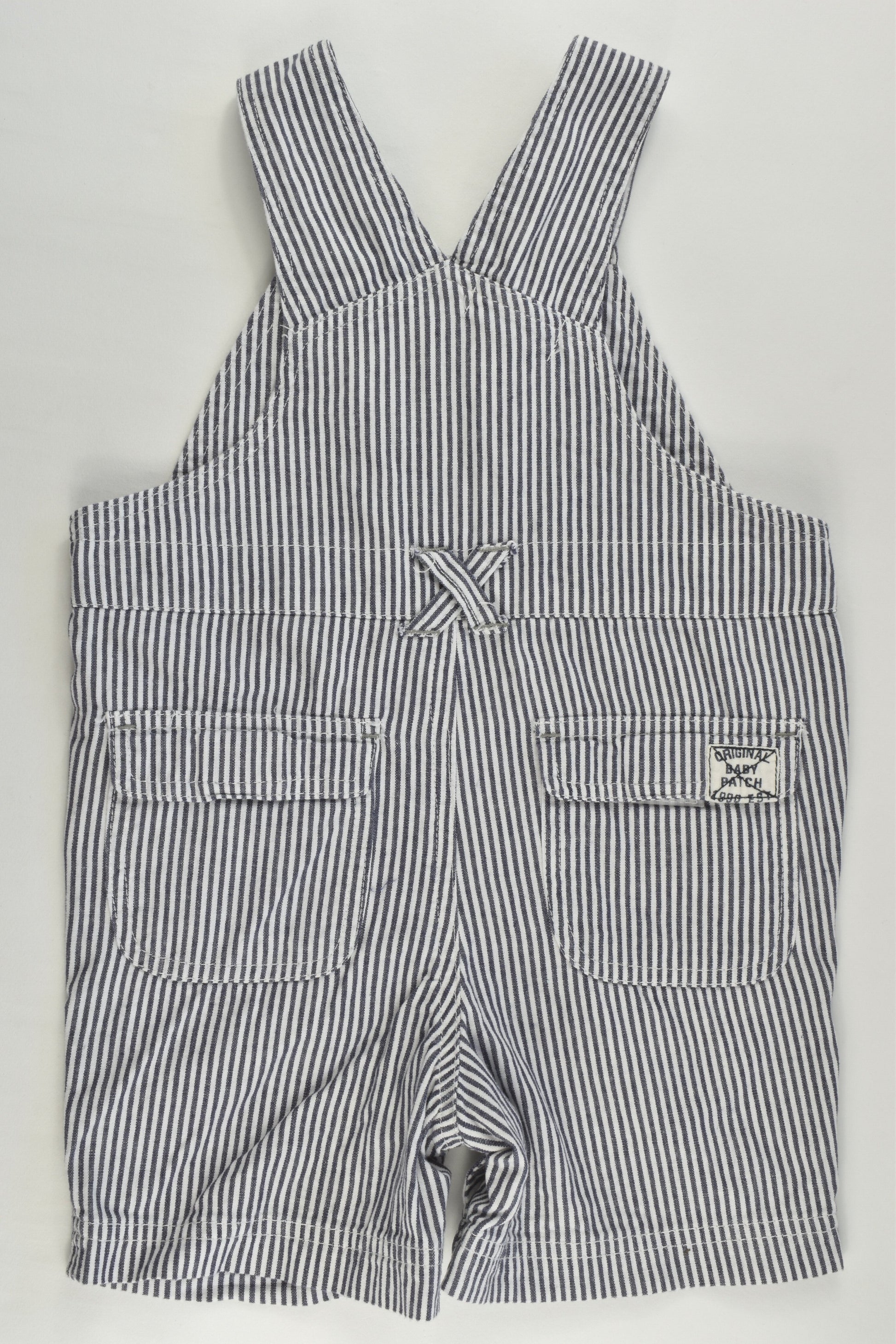 Pumpkin Patch Size 0 (6-12 months) Striped Short Overalls