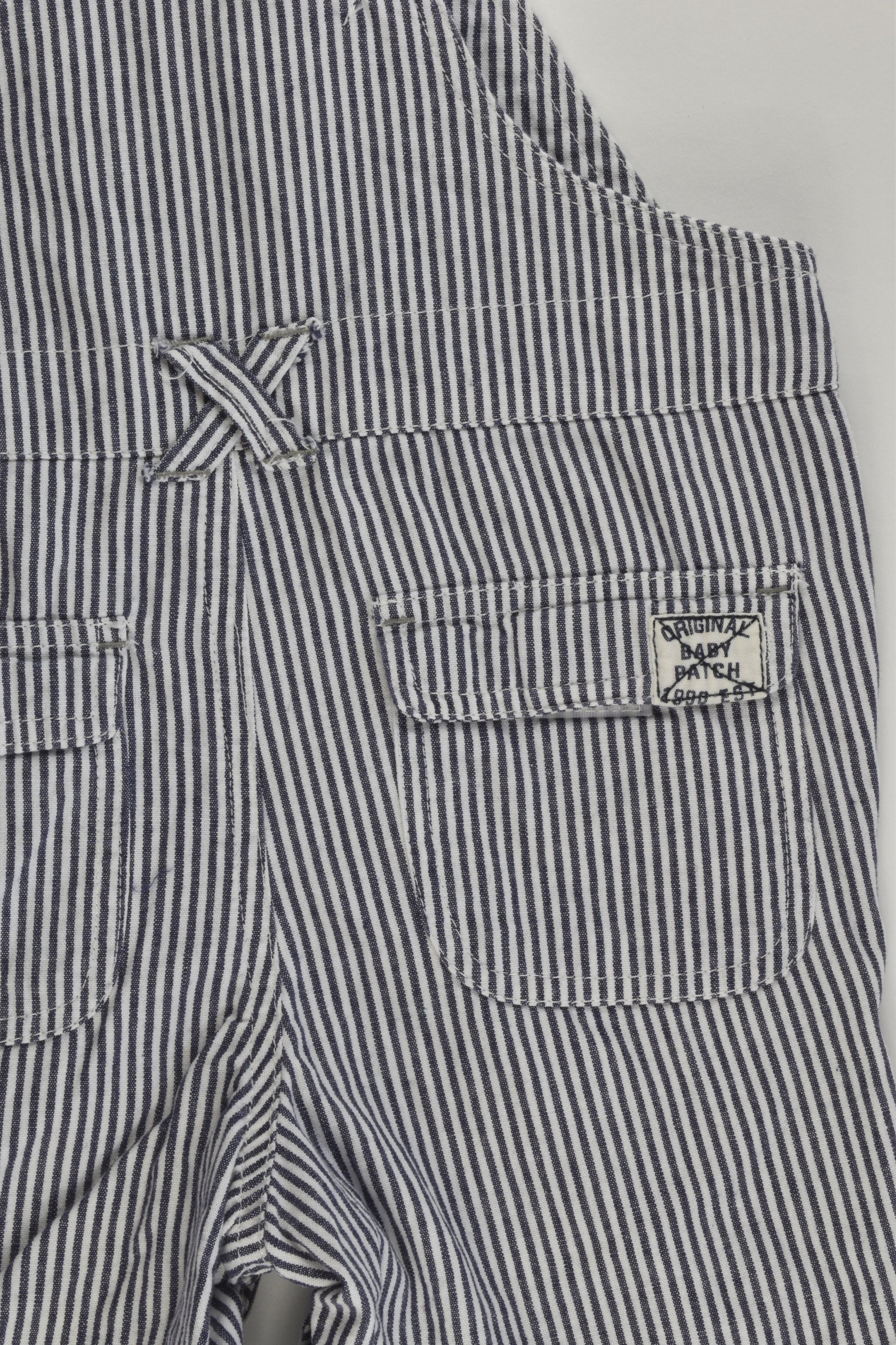 Pumpkin Patch Size 0 (6-12 months) Striped Short Overalls