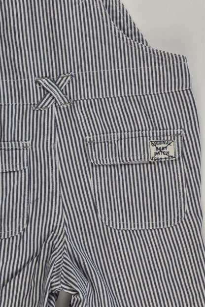 Pumpkin Patch Size 0 (6-12 months) Striped Short Overalls