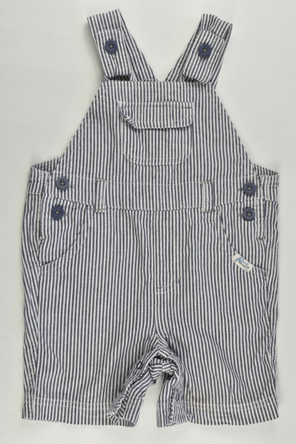 Pumpkin Patch Size 0 (6-12 months) Striped Short Overalls