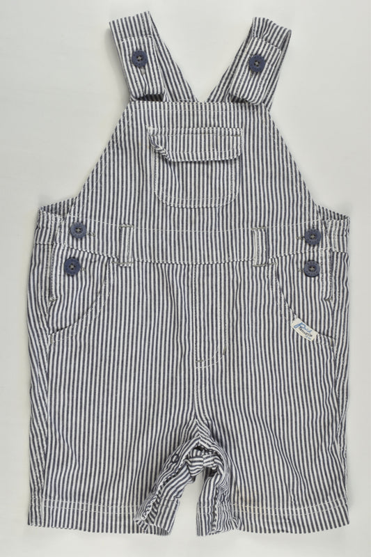 Pumpkin Patch Size 0 (6-12 months) Striped Short Overalls