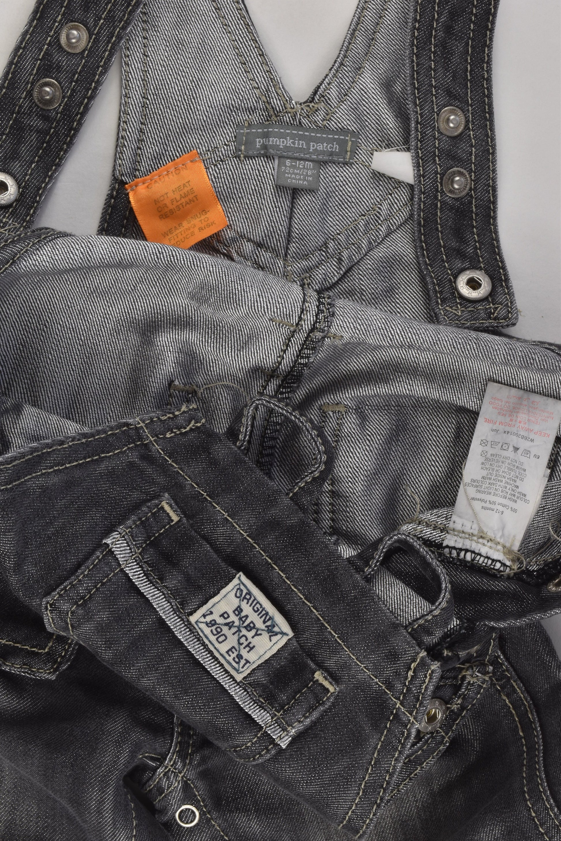 Pumpkin Patch Size 0 Denim Overalls