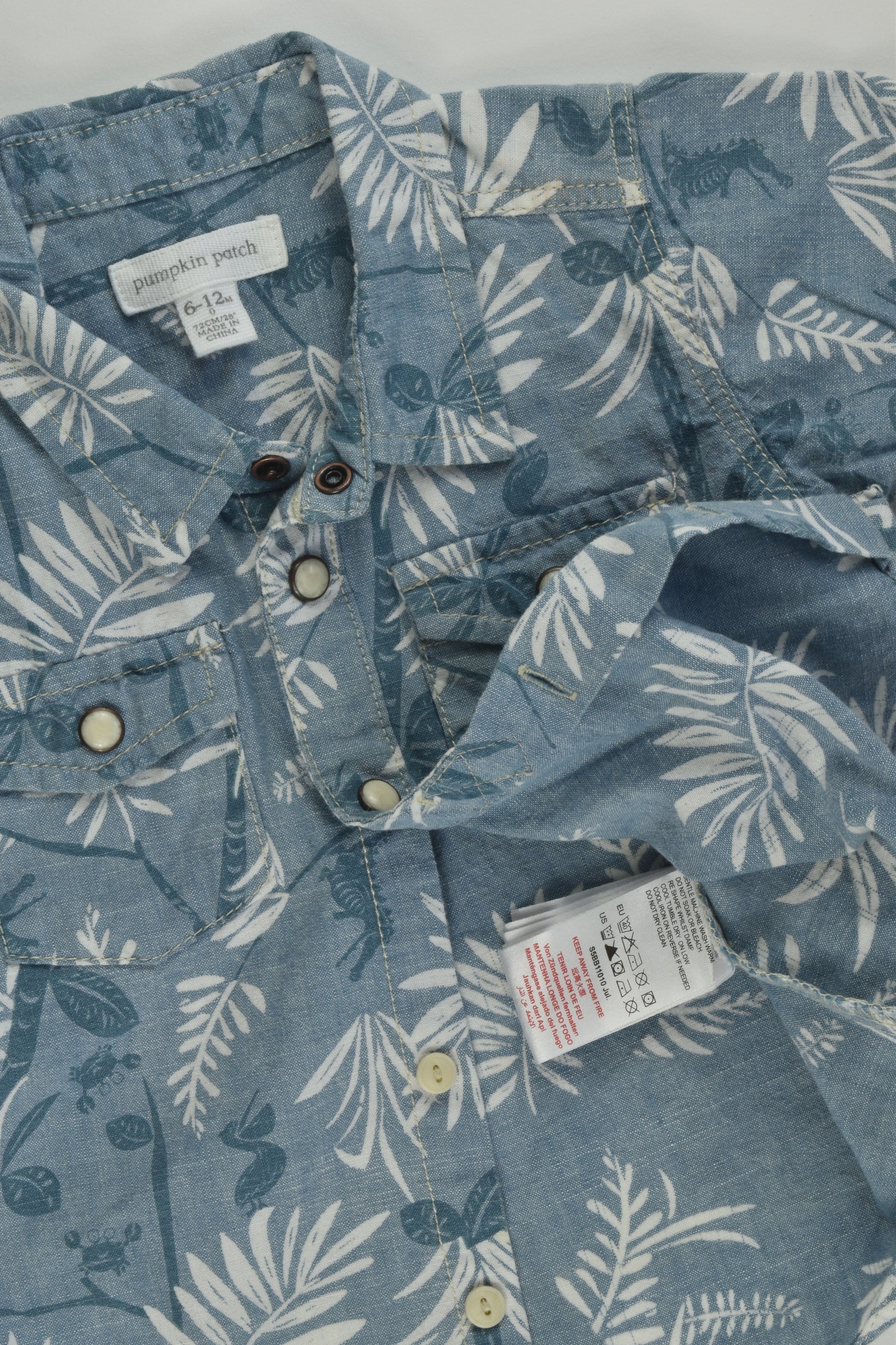 Pumpkin Patch Size 0 Denim Shirt