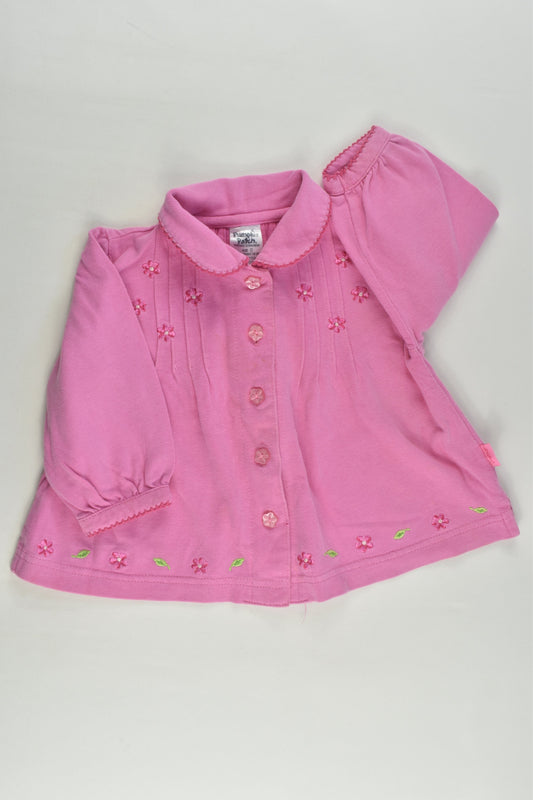 Pumpkin Patch Size 0 Floral Embroidery Top