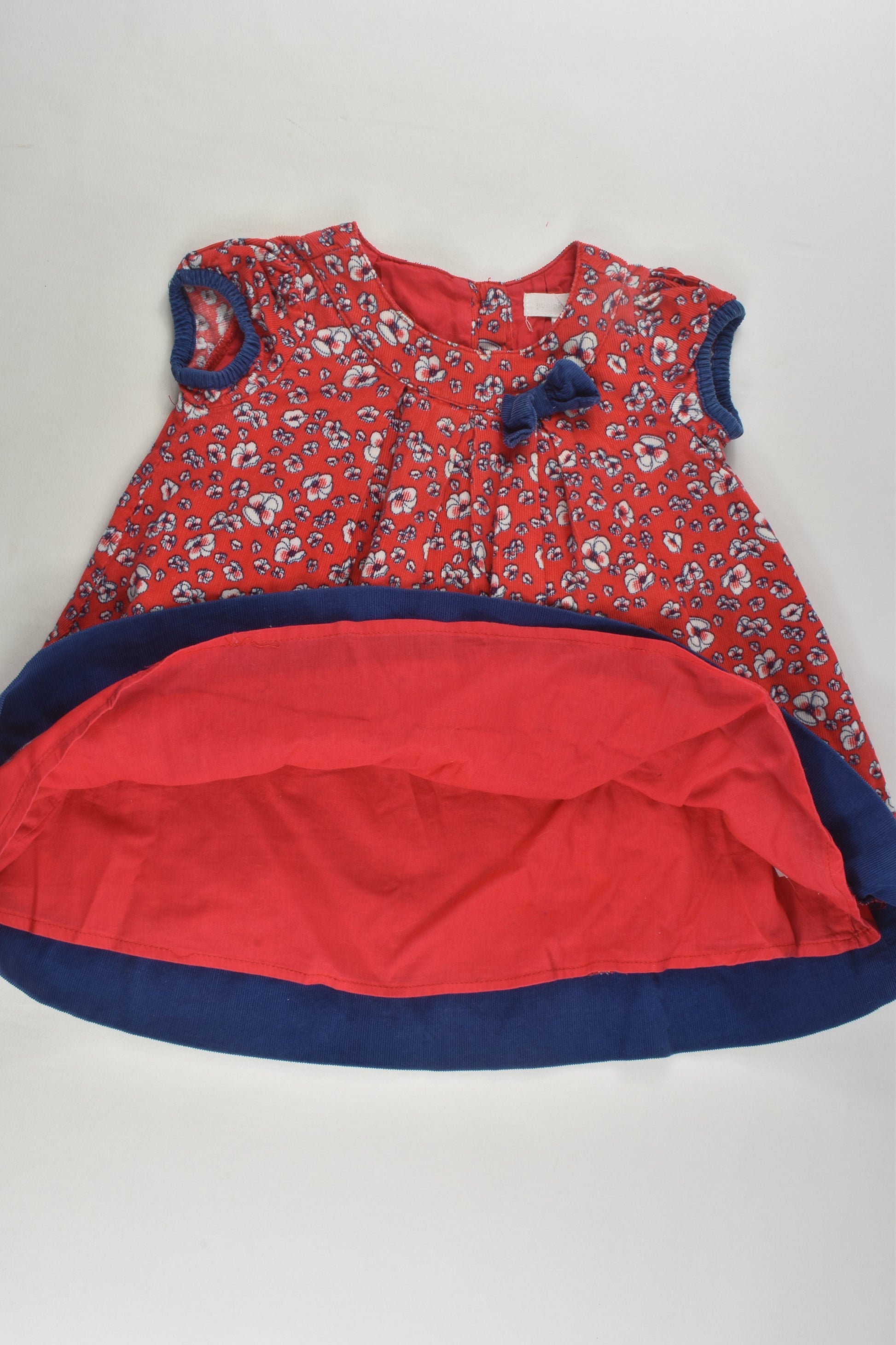 Pumpkin Patch Size 0 Lined Floral Cord Dress