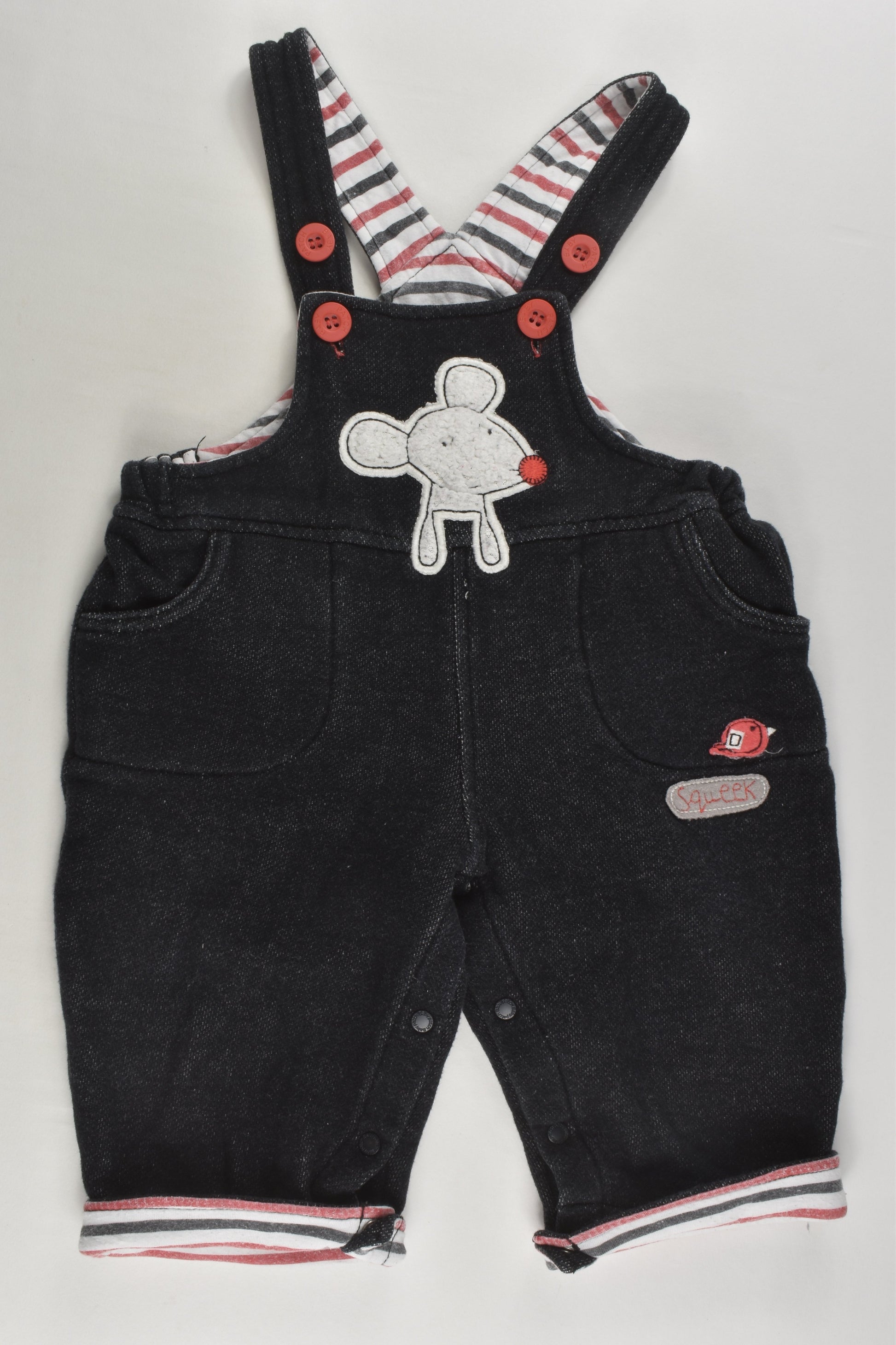 Pumpkin Patch Size 0 Mouse Overalls