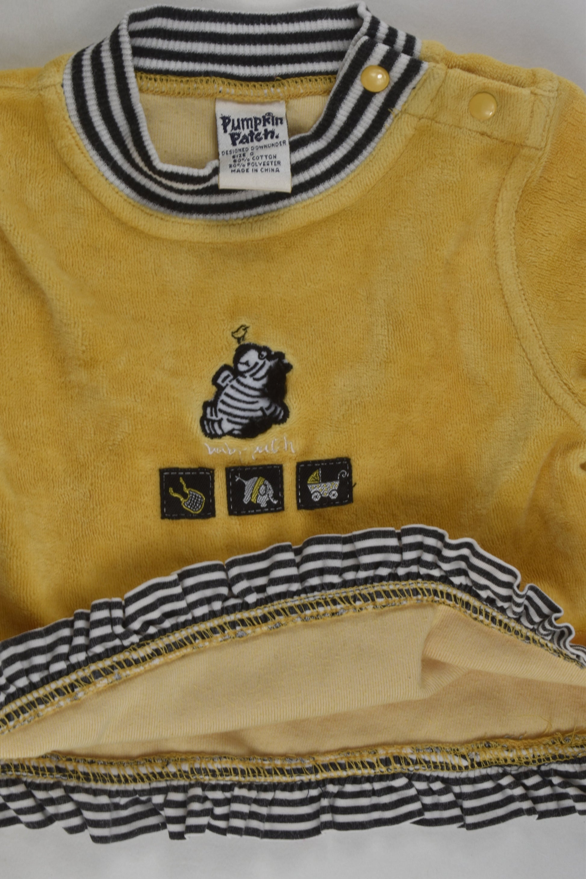 Pumpkin Patch Size 0 Velour Jumper