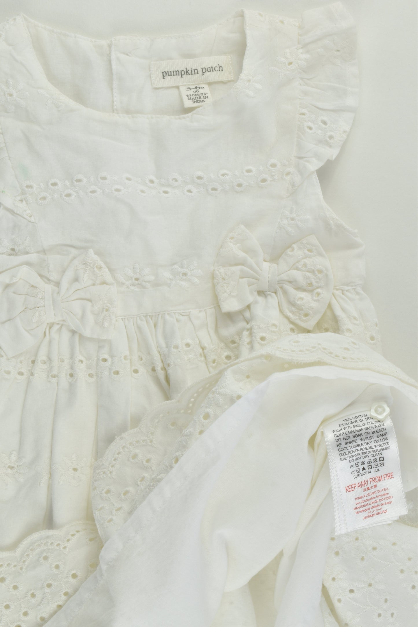 Pumpkin Patch Size 00-0 Lined Lace Dress