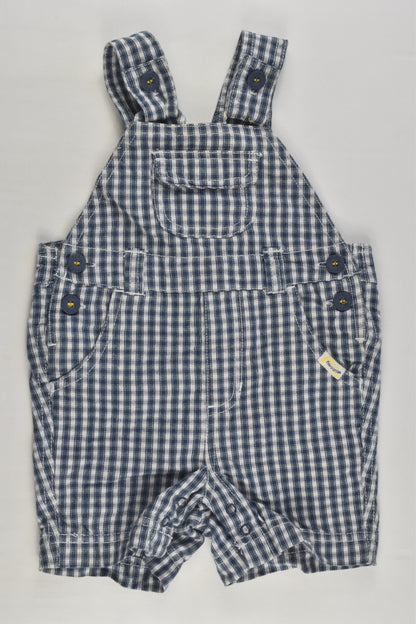 Pumpkin Patch Size 00 (3-6 months) Checked Short Overalls