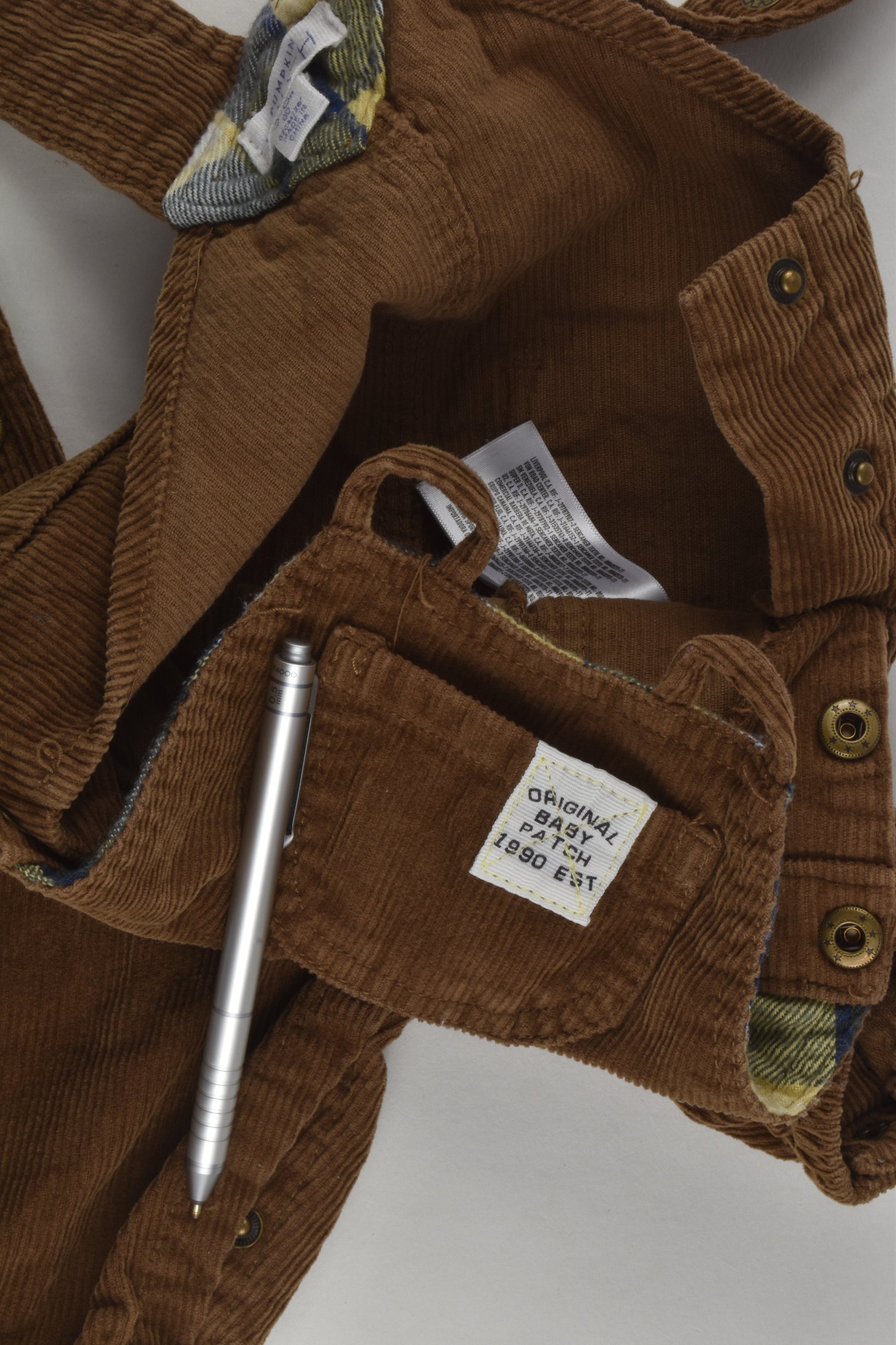 Pumpkin Patch Size 00 Cord Overalls