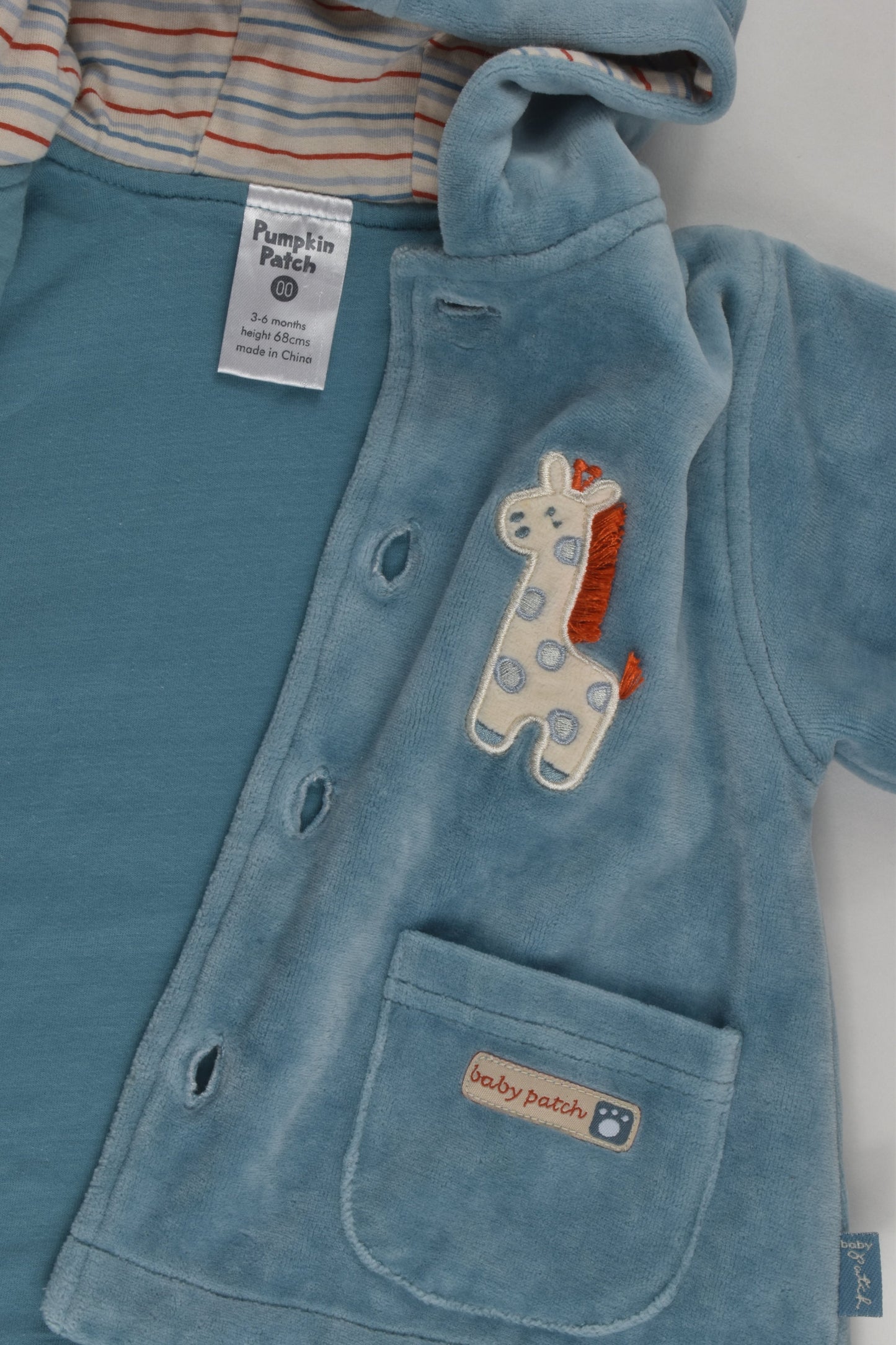 Pumpkin Patch Size 00 Giraffe Velour Jumper