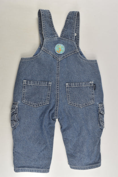 Pumpkin Patch Size 00 Lined Denim Overalls