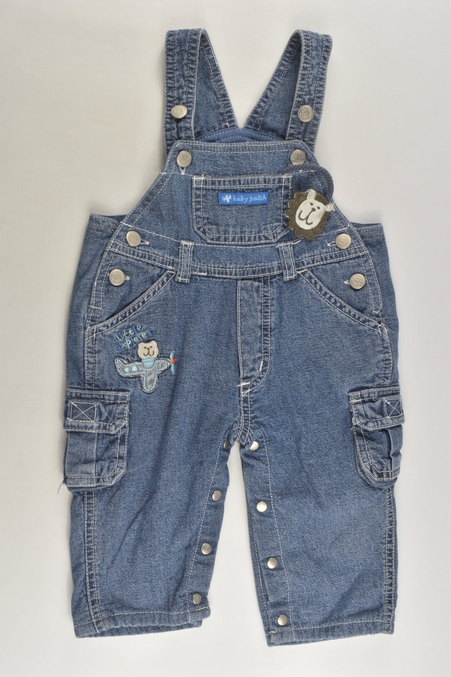 Pumpkin Patch Size 00 Lined Denim Overalls