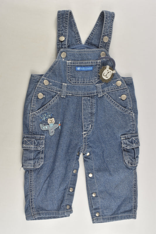 Pumpkin Patch Size 00 Lined Denim Overalls