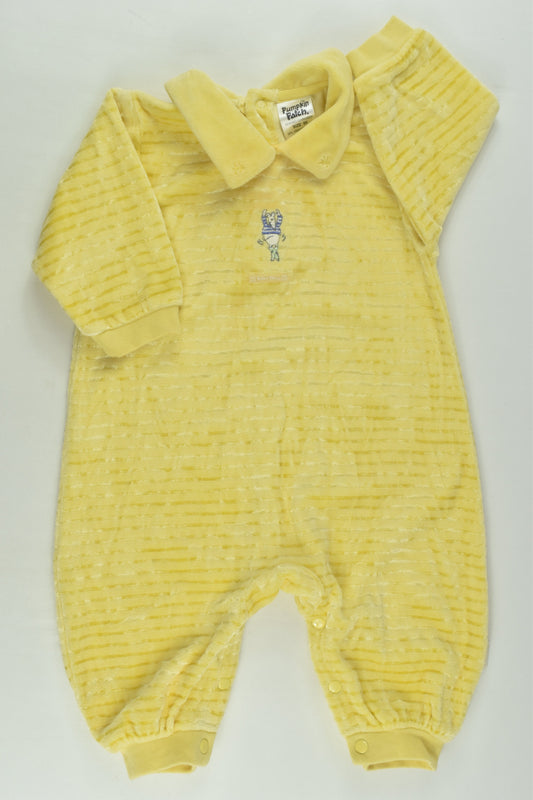 Pumpkin Patch Size 00 Mouse Velour Romper