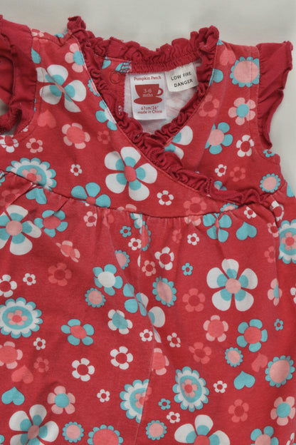 Pumpkin Patch Size 00 Retro Flowers Short Romper