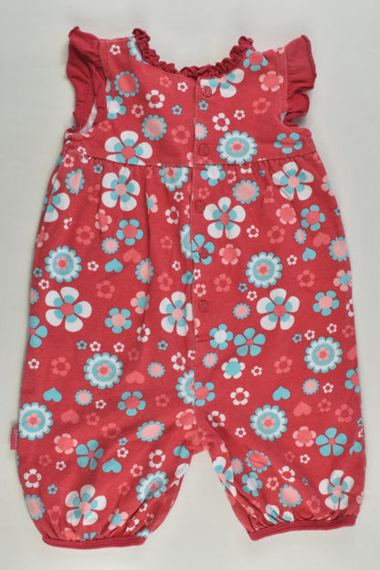 Pumpkin Patch Size 00 Retro Flowers Short Romper