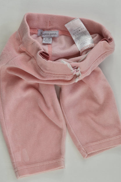 Pumpkin Patch Size 000 (0-3 months) Velour Pants