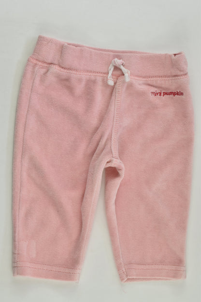 Pumpkin Patch Size 000 (0-3 months) Velour Pants
