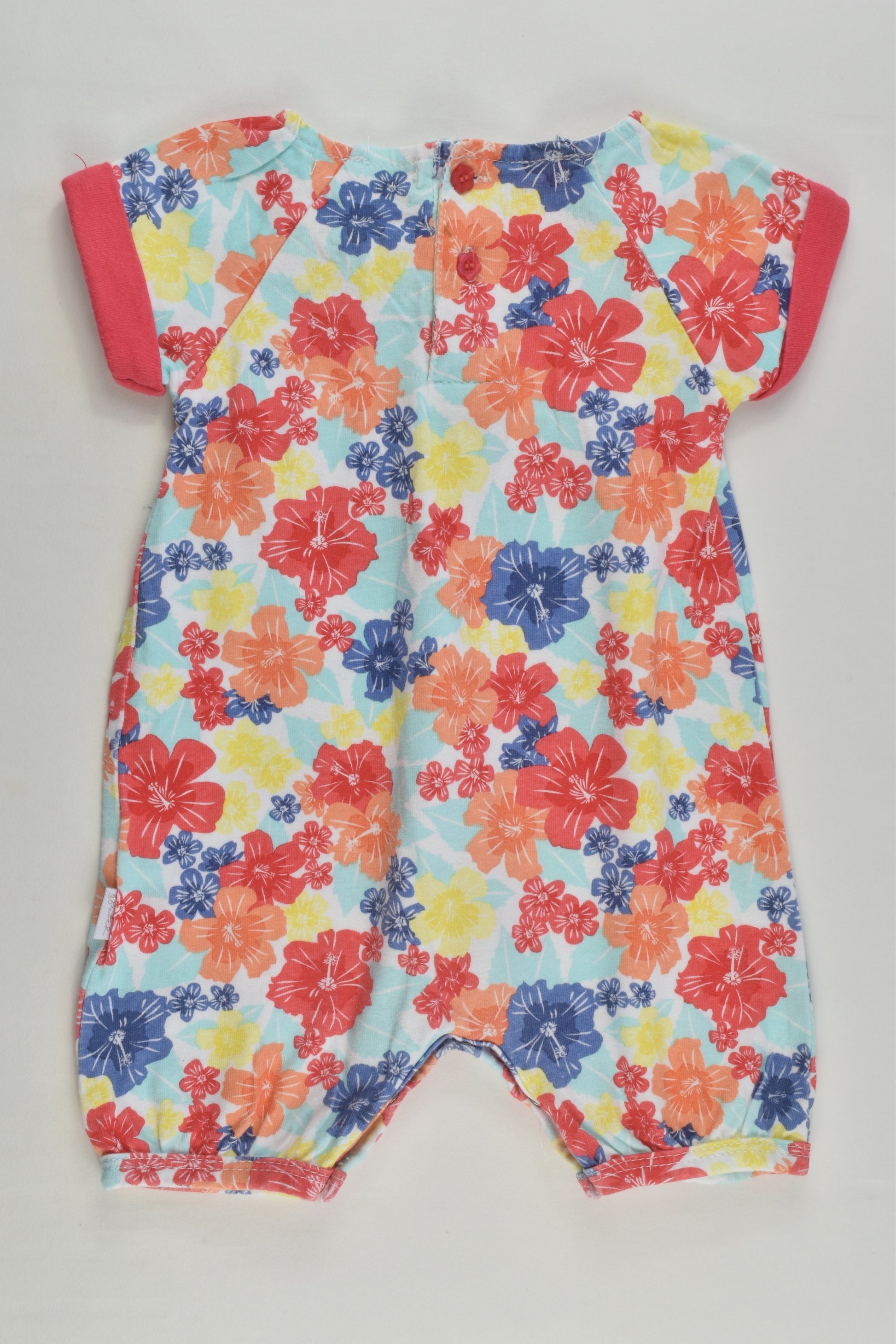 Pumpkin Patch Size 000 Colourful Floral Short Romper