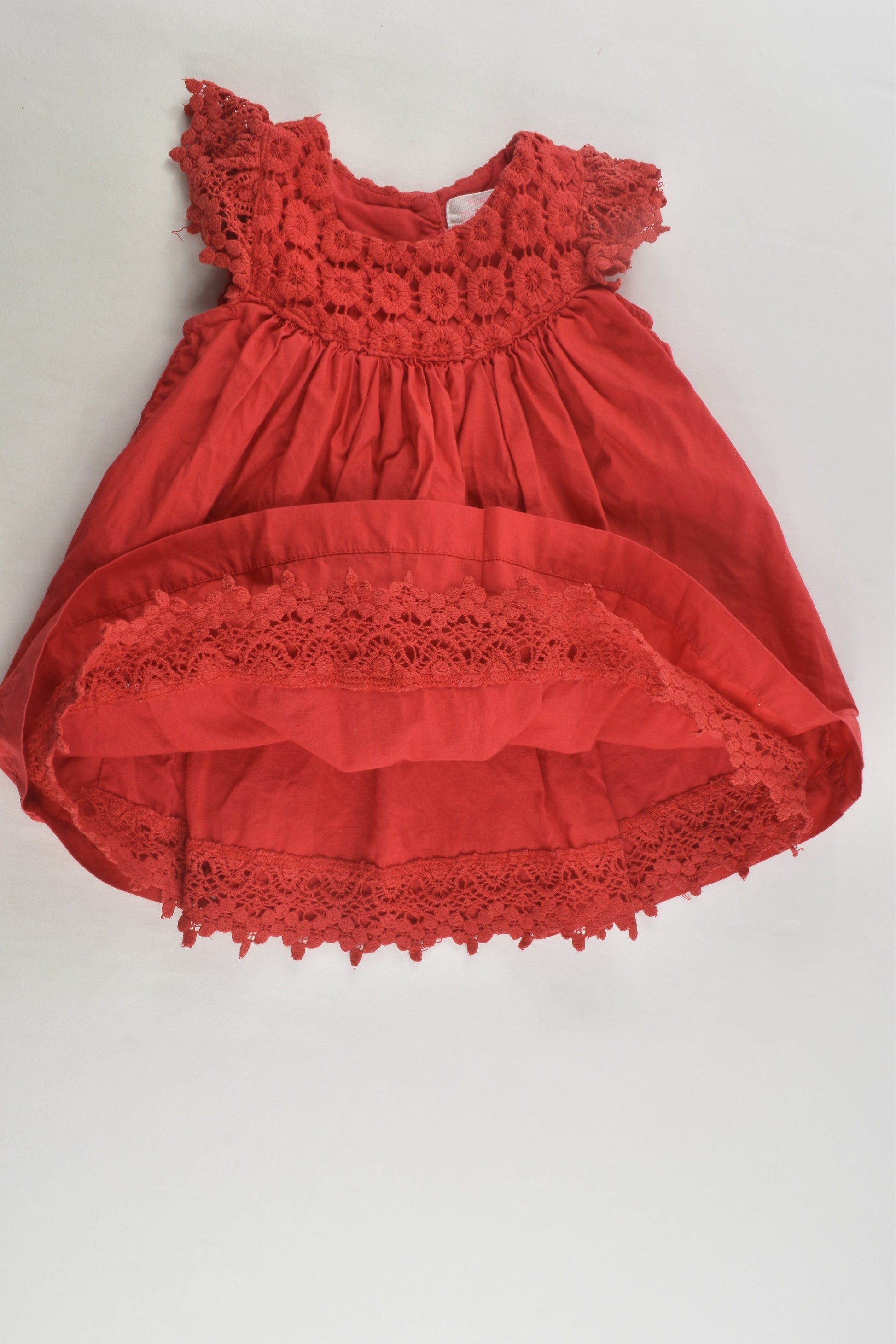 Pumpkin Patch Size 000 Lined Lace Detail Dress