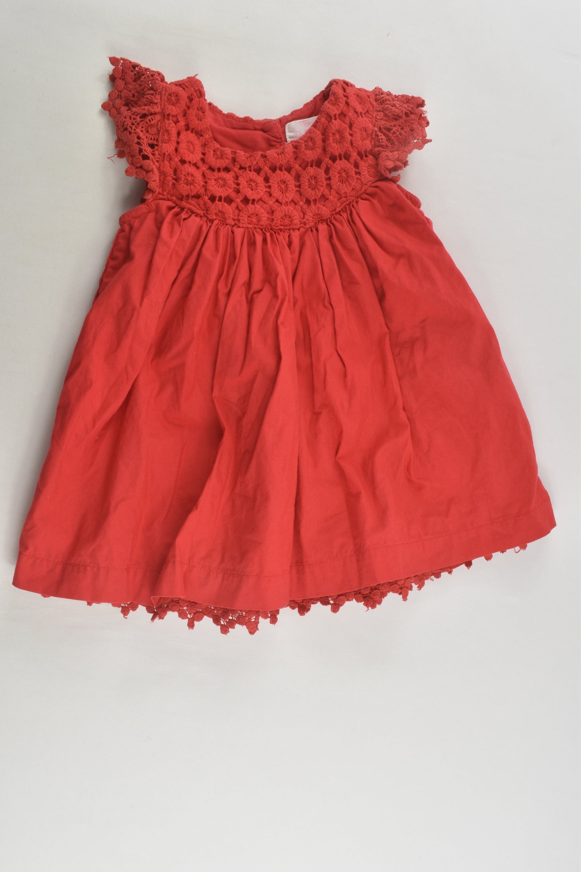 Pumpkin Patch Size 000 Lined Lace Detail Dress