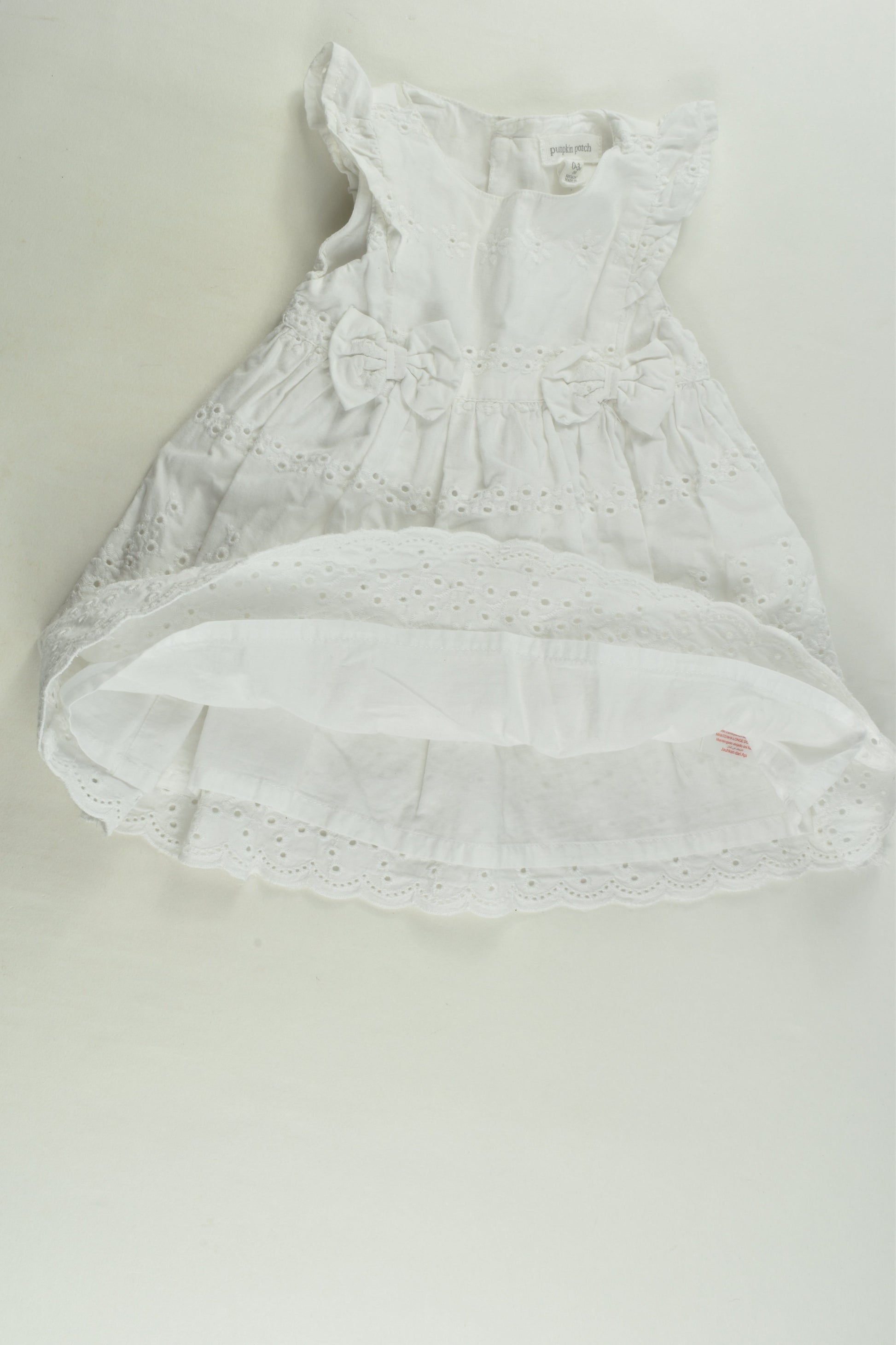 Pumpkin Patch Size 000 Lined Lace Dress