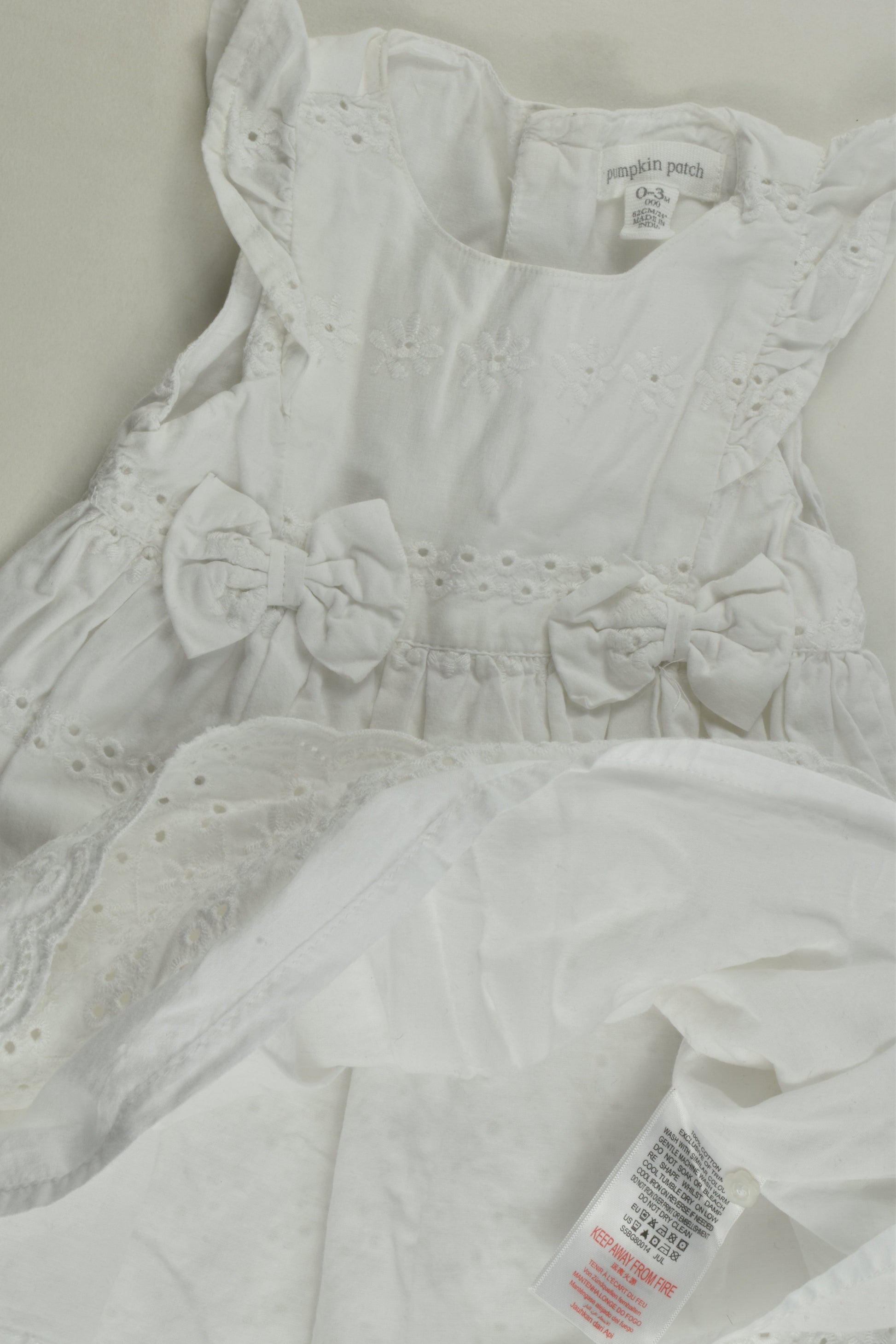 Pumpkin Patch Size 000 Lined Lace Dress