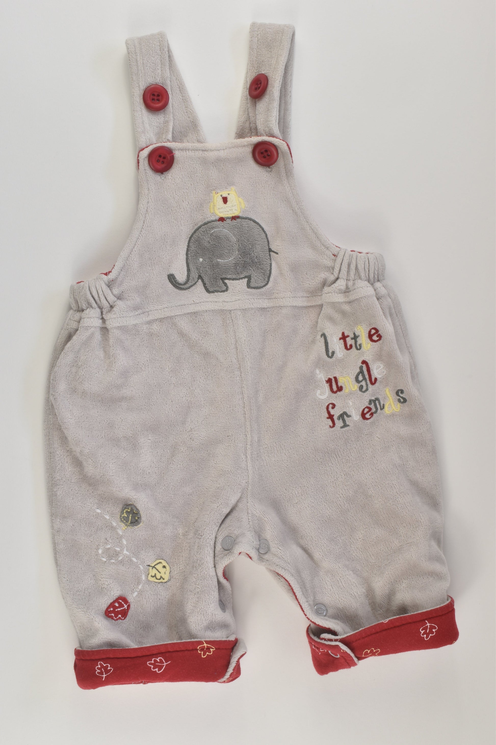 Pumpkin Patch Size 000 Lined Velour Overalls