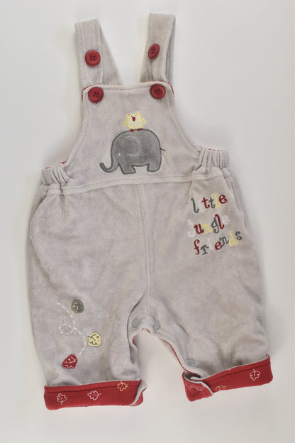 Pumpkin Patch Size 000 Lined Velour Overalls