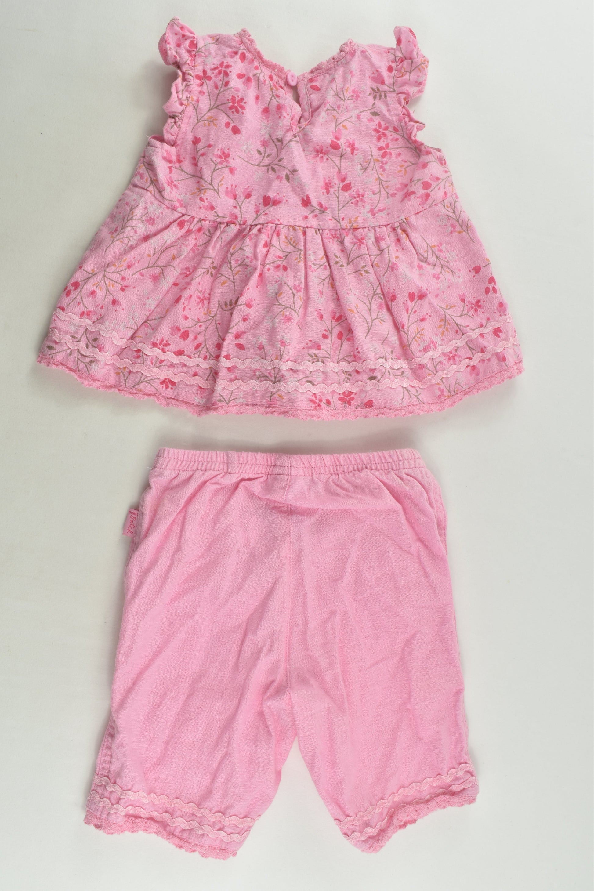 Pumpkin Patch Size 000 Linen Blend Outfit