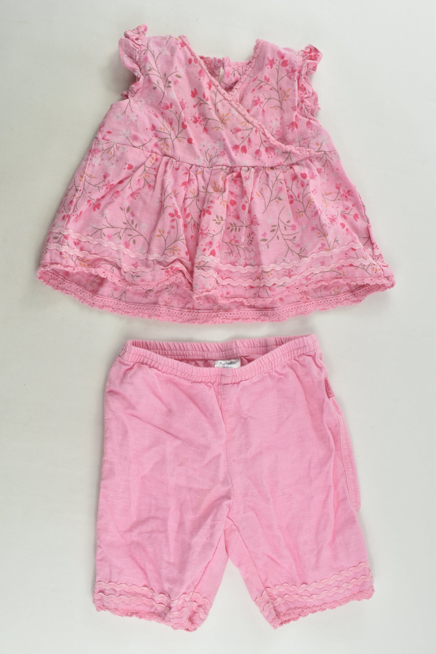 Pumpkin Patch Size 000 Linen Blend Outfit