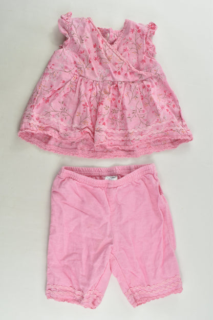 Pumpkin Patch Size 000 Linen Blend Outfit