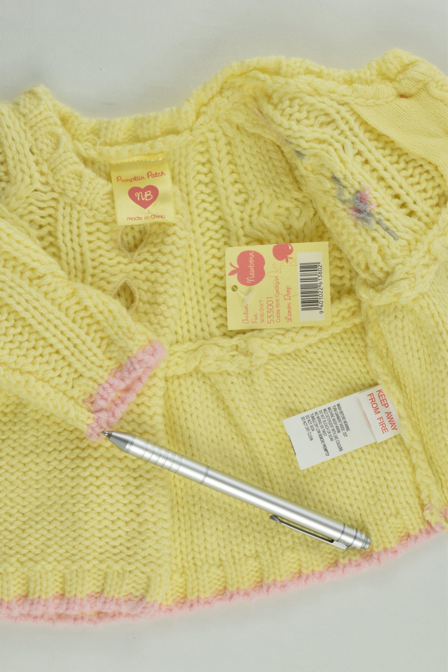 Pumpkin Patch Size 0000-000 (Newborn) Knitted Cardigan
