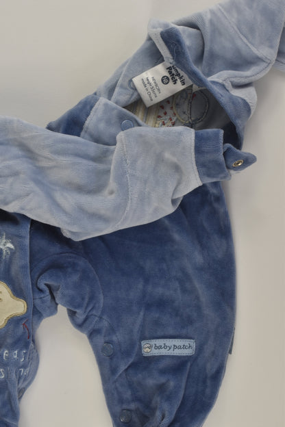 Pumpkin Patch Size 0000 Pirate Velour Romper