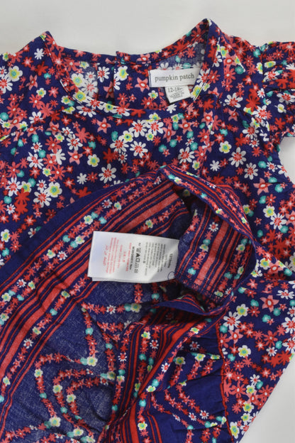 Pumpkin Patch Size 1 (12-18 months) Floral Dress