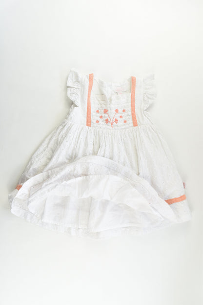 Pumpkin Patch Size 1 (12-18 months) Lined Lace Dress